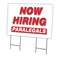 Signmission Now Hiring Paralegals Yard Sign & Stake outdoor plastic coroplast window, C-2436 PARALEGALS C-2436 PARALEGALS - alternate 1